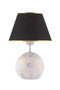 Opviq Lámpara de Mesa Balloon Negro, Blanco y Dorado
